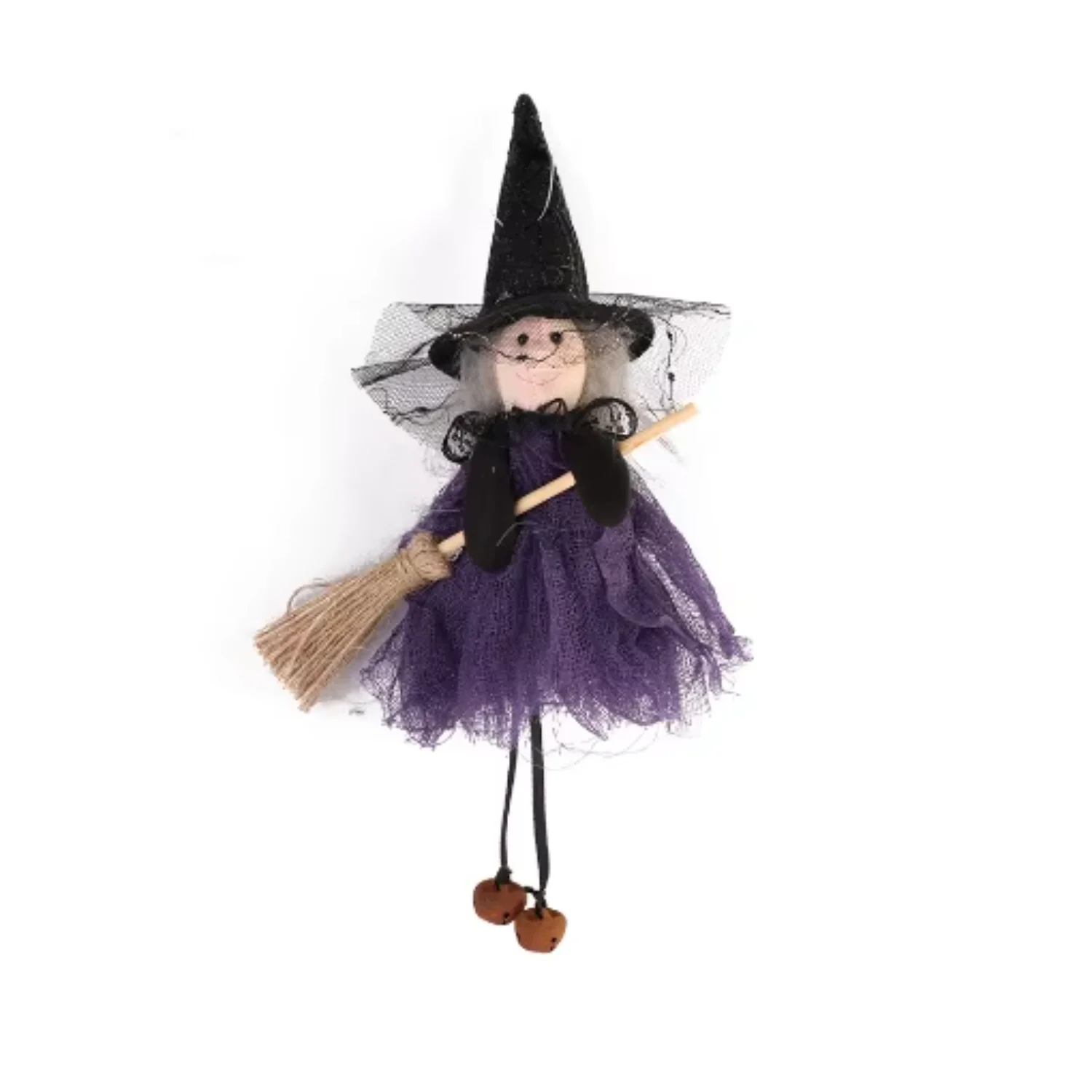 Halloween Witch doll decorations Ghost Festival  broom witch doll hanging decoration