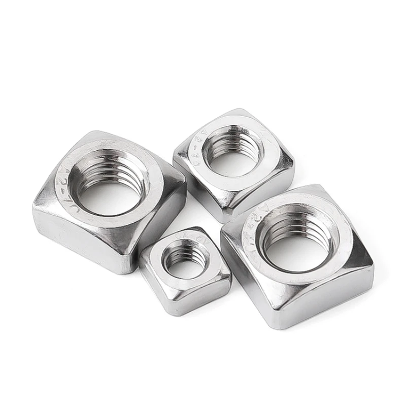 316 الفولاذ المقاوم للصدأ مربع الجوز ، السحابة مناسبة للبراغي متري والمسامير ، M3 ، M4 ، M5 ، M6 ، M8 ، M10 ، M12 ، 1 قطعة ، 2 قطعة ، 3 قطعة ، 10 قطعة ، 20 قطعة #5