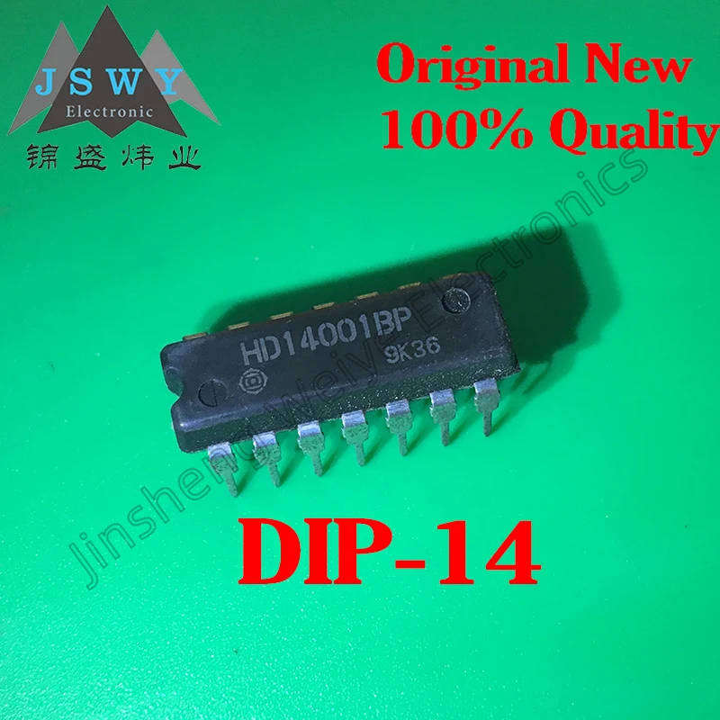 5PCS Free Shipping HD14001BP HD14001 CD4001 Inline DIP-14 Logic Chip IC New In Stock Free Shipping