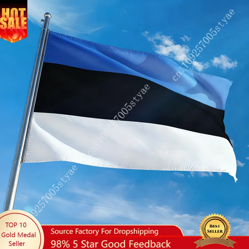 

Estonia Flag Estonia National Hanging Banner Wall decoration Sign Banner Poster For Outdoor indoor 90x150cm