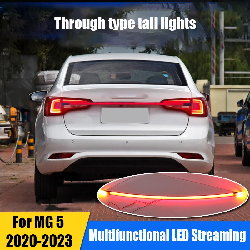 For MG 5 2023 2022 2021 2020 Running through the taillights flow light turn signal tailbox light brake light