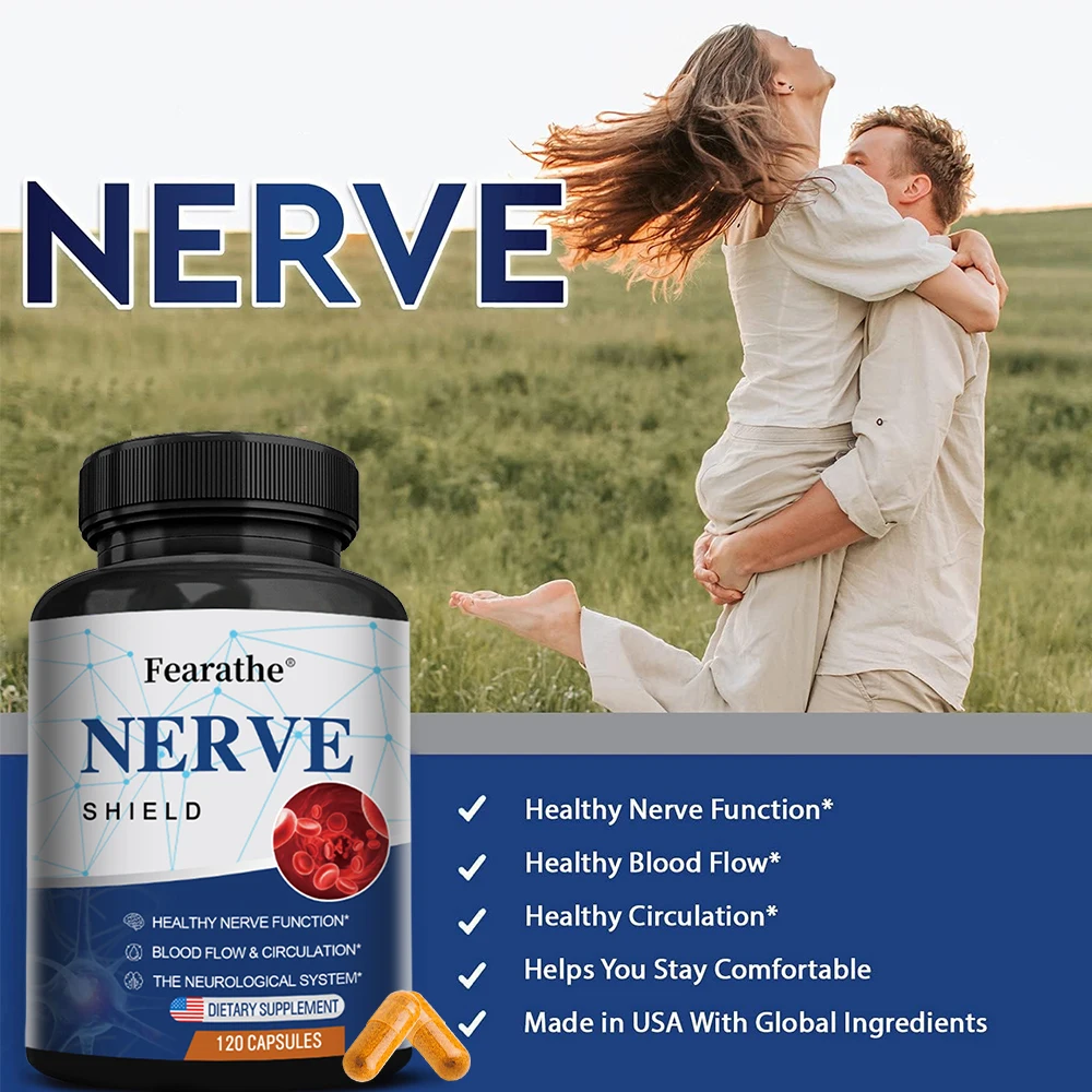 Premium Nerve Support Supplement with Alpha Lipoic Acid to Promote Circulation, Healthy Nervous System in Feet, Hands & Toes