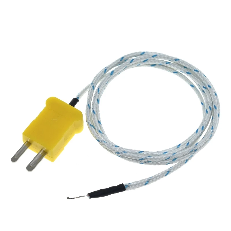 5PCS K type surface thermocouple temperature sensor 1m wire thermocouple probe -50~350℃