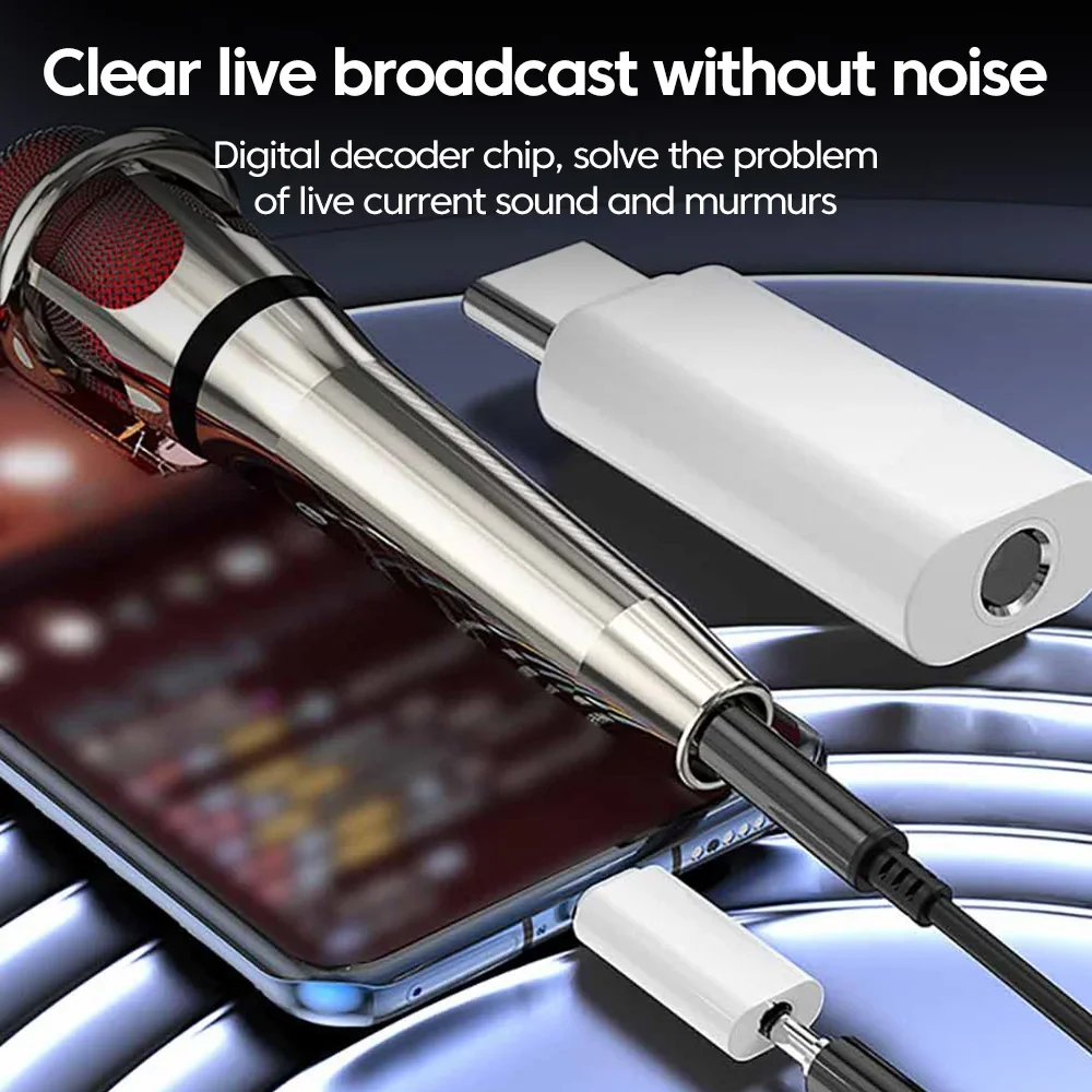 USB/Type C to 3.5 mm jack Audio Adapter USB C 3 5mm Audio Converter Headphone Adapter For IPhone15 Samsung Sound Card External