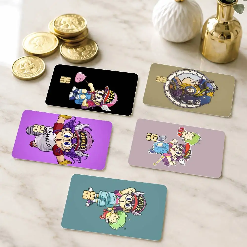 

A-Anime Dr Slump Arale Norimaki Credit Card HD Stickers Small Chip Waterproof Sticker Game Card Decal Gift