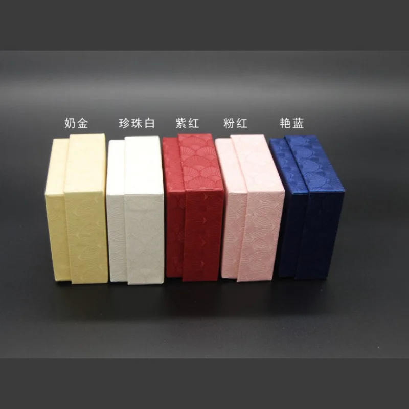 Custom In Stock High Hardness Paper Box Pattern Jewelry Box Pendant Badge Bracelet Bangle Earring Multi-