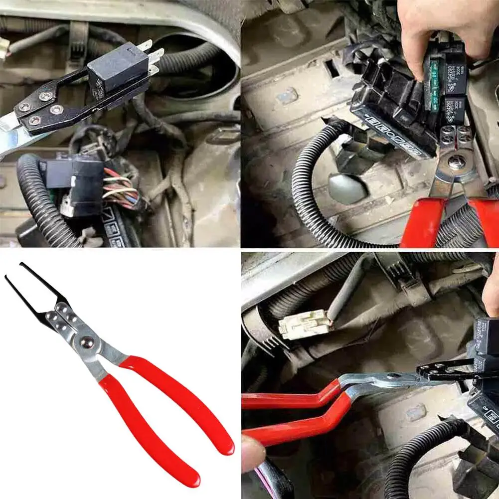 1pcs Automotive Relay Disassembly Clamp Fuse Puller Universal Accessories Car Hand Repair Pliers Clip Tool Remover G3U0