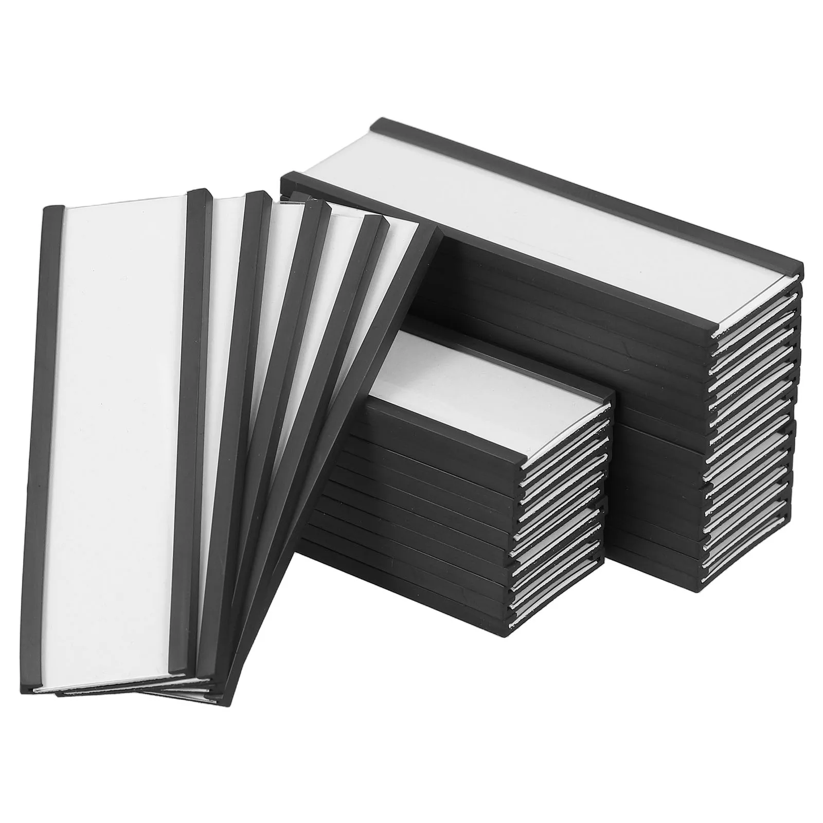 

30pcs Label Channel Folder Cabinet Box Locker Storage Rack ganizer Locker Adhesive Magnetic File Cabinet Label Holders Folder