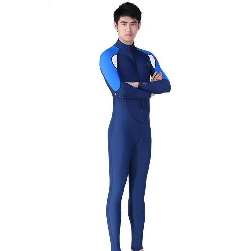 DIVE&SAIL UPF50+ Lycra Swim Wet Suit Dive Skin Snorkeling Surf Anti-skid Full Body Rash Guard for Men Women One Piece Wetsuit