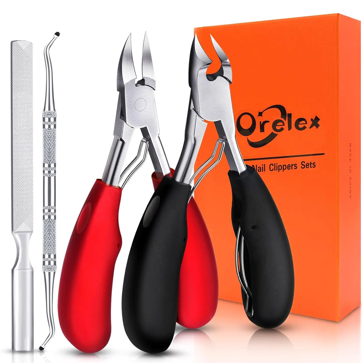 

Toenail Clippers for Seniors, Thick Nails, Ergonomic Long Handle, Non-Slip, Men Women