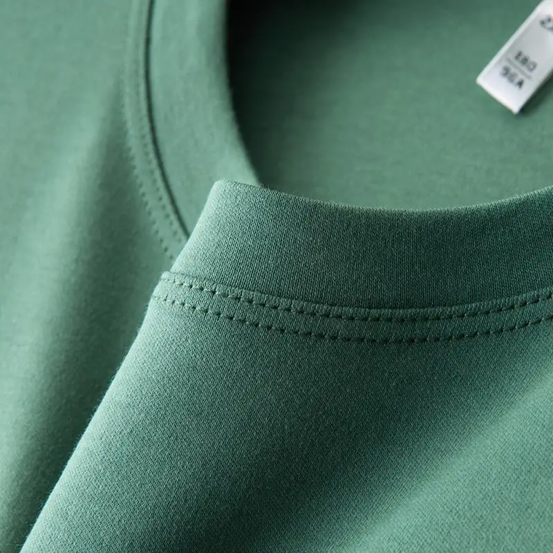 الفاخرة تمتد مريحة لينة و الجلد ودية أنيق الرجال المتضخم طويلة الأكمام تي شيرت الصلبة الألوان الكورية بلوزات على الموضة #4