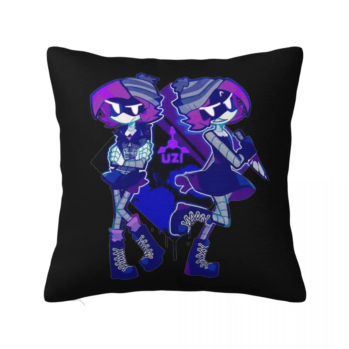 Murder Drones Uzi Doorman Pillow Case Game Cushion Covers Custom Polyester Decorative Pillowcase for Home 18