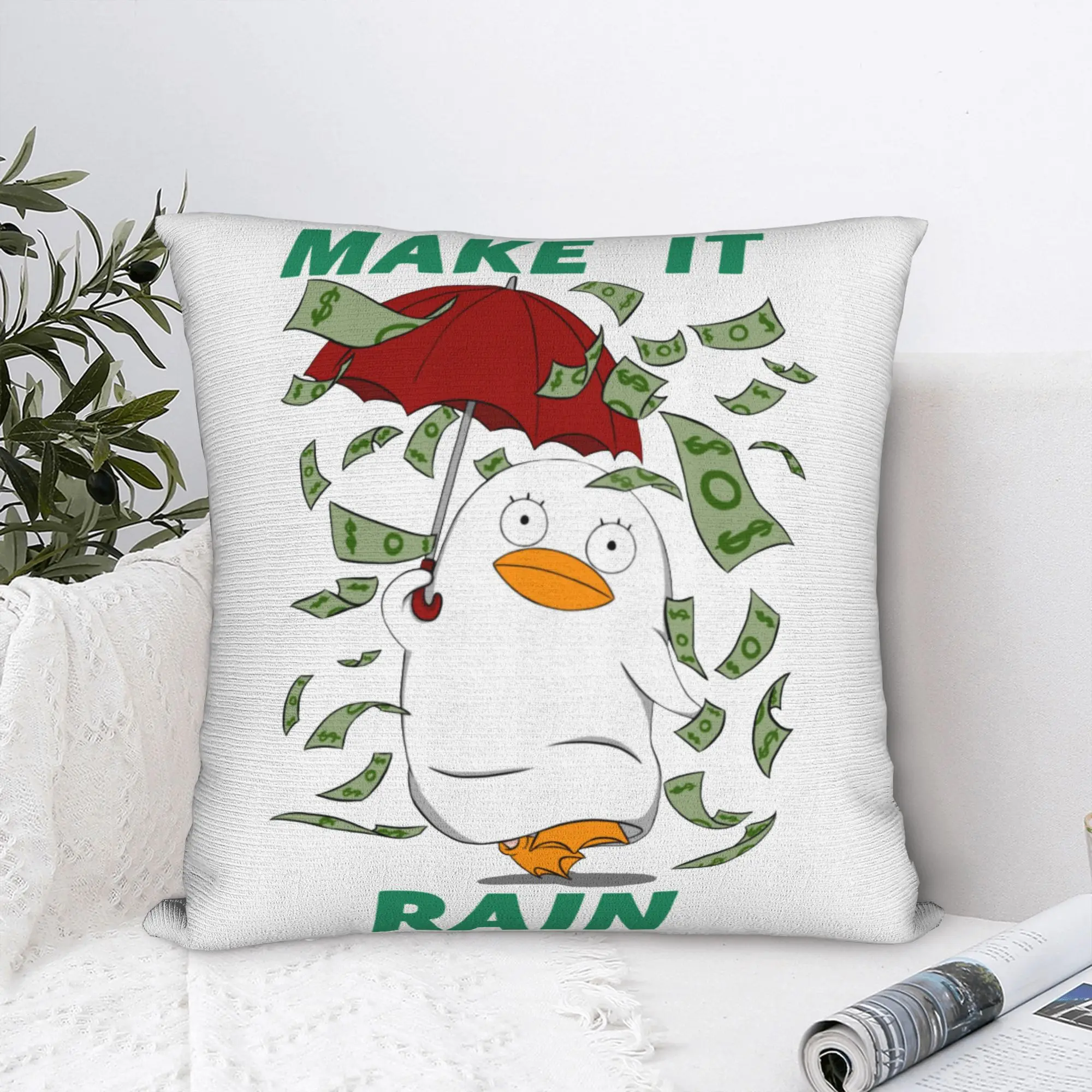 Gintama Elizabeth Pillowcase Soft Cushion Cover Gintoki Manga Katsura Kagura Duck Anime Pillow Case Cover Home Square 18''