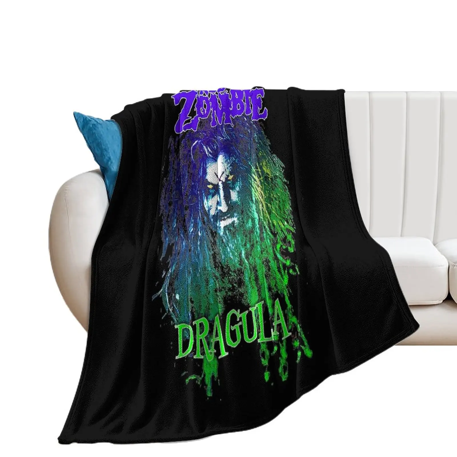 Rob Zombie - Dragula Throw Blanket Decorative Sofas Giant Sofa warm for winter Blankets