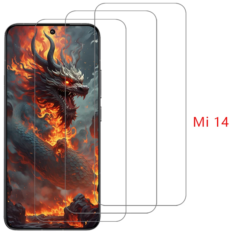 protective tempered glass for xiaomi 14 screen protector on xiaomi14 xiao mi mi14 5g film xiomi xiami xaomi xioami xaiomi redmi