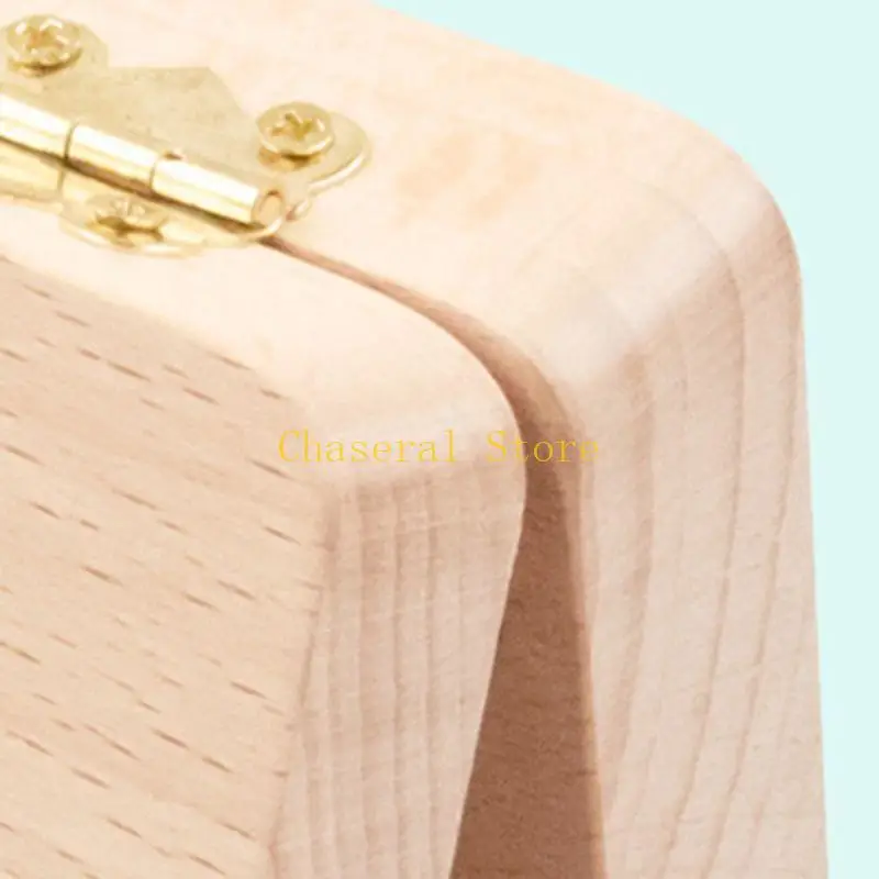 E7CE English Wooden Baby Tooth Box Milk Teeth Storage Umbilical Lanugo Save Collect Baby Souvenirs Presents