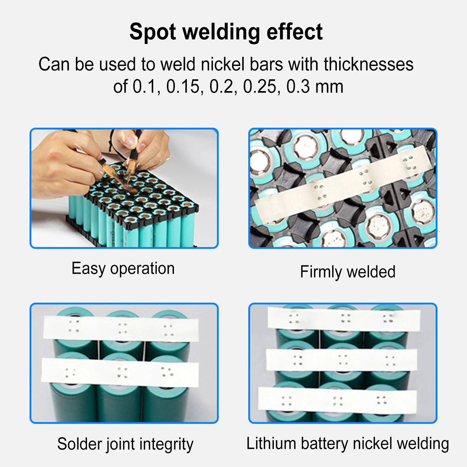 Foot-Operated Control Spot Welder 8000W High Power 0.3mm Point Portable Welding Machine Intelligent Double Pulse Spot Welder