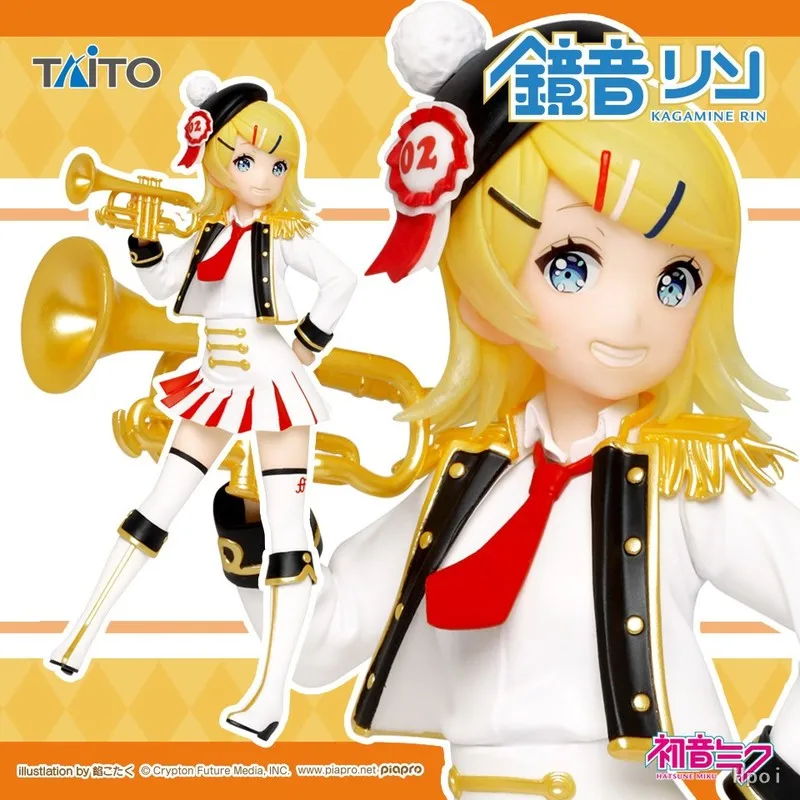 

In Stock Original Hatsune Miku Kagamine Rin & Len Winter Live Band Lead Singer Ver Anime Figure Pvc Model Garage Kit Toy Gift