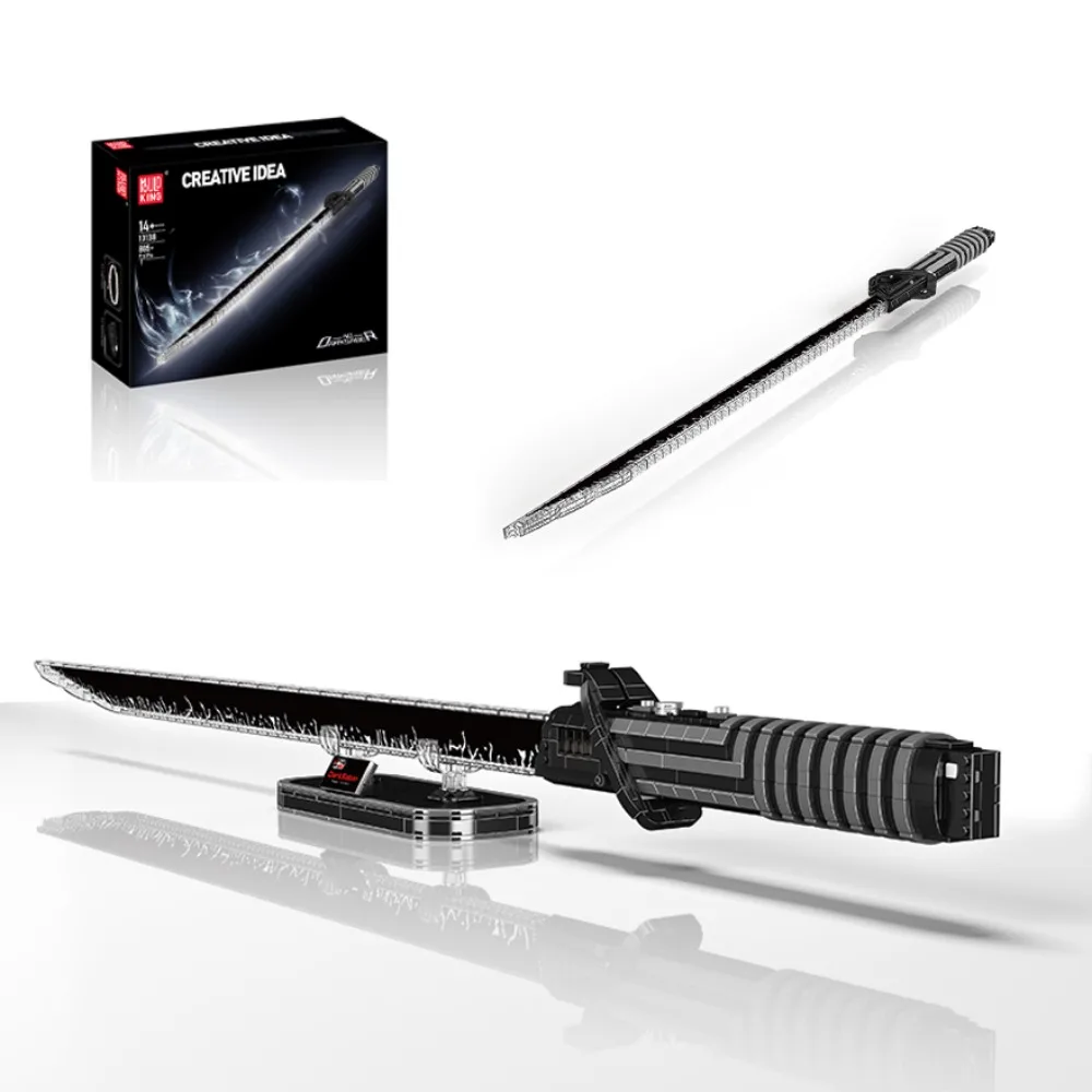 

Mold King 10138, звездный план, модель Darksaber, комплект для сборки со светодиодным дисплеем, копия для взрослых, коллекционная идея подарка