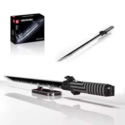 Mould King 10138 Star Plan Darksaber Model Building Kit with LED Light Display Replica for Adult Collectors Gift Idea