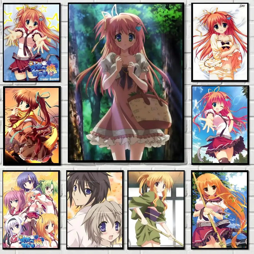 Anime H-Hoshizora E Kakaru Hashi Poster Self-adhesive Decal Living Room Bedroom Party Bar Decor Moisture-proof Fade-resistant