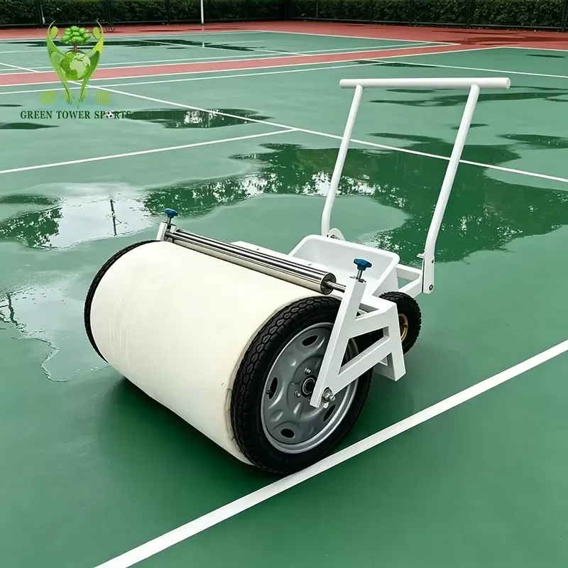 Professional Walk-behind Court Water Absorber Cart Sports Field Maintenance Equipment for Tennis & Pickleball Courts