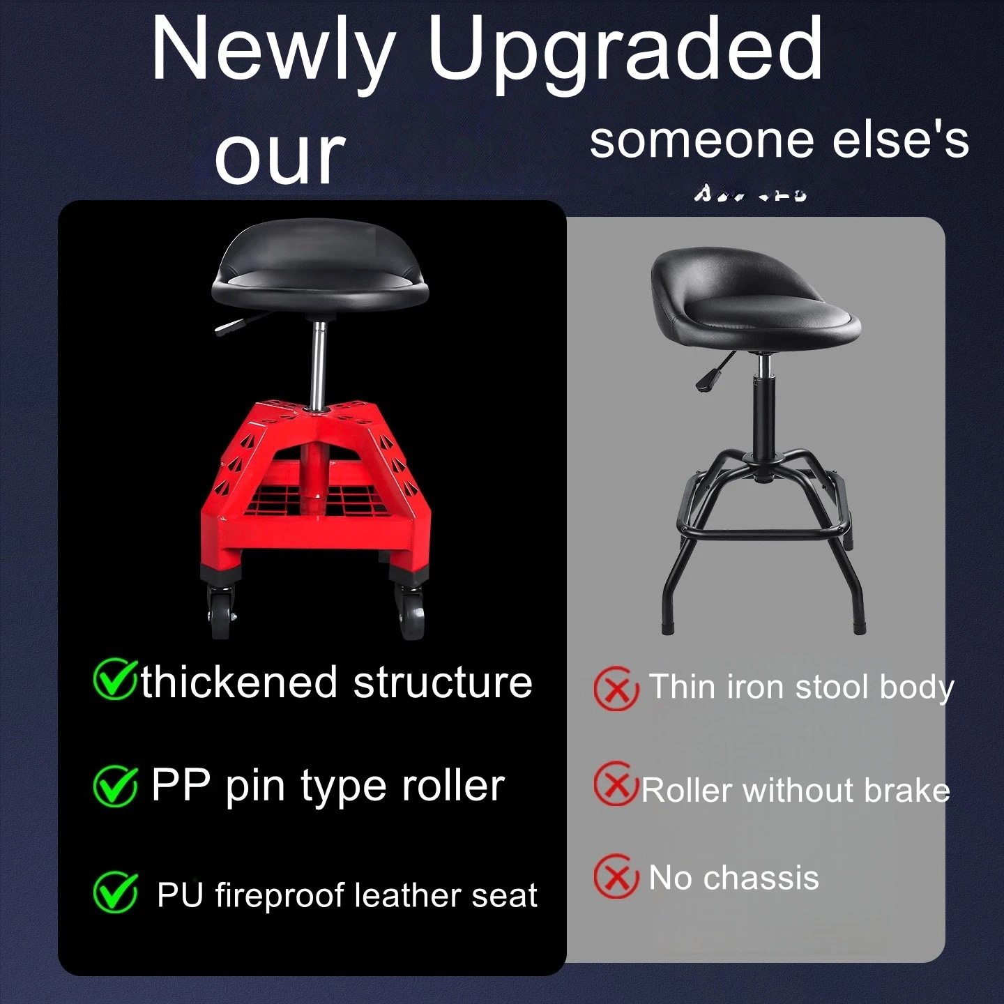 

Mobile adjustable universal wheel ergonomic thick skeleton super strong load-bearing workshop auto repair tool bench