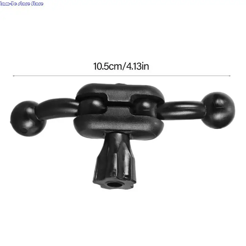 D0UA 17mm 더블 사이드 볼 마운트 암 확장로드 자동차 전화 홀더 및 내비게이션 비디오 라이트 리그 사진 장비에 적합합니다.