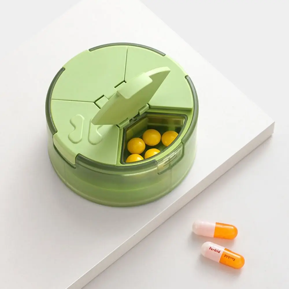 3 in 1 Portable Pill Cutter Sealed Precise Cutting Mini Medicine Box Dustproof Moisture-proof Daily Pill Splitter Outdoor