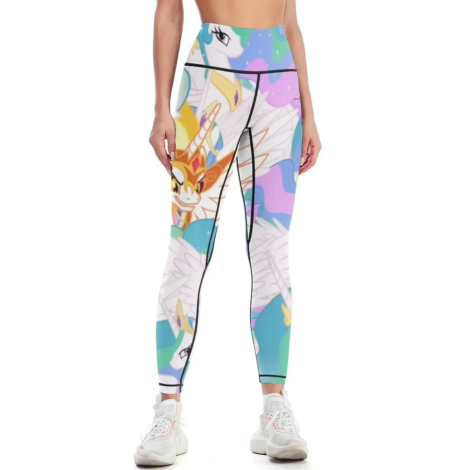 

Celestia Collage Leggings Sports pants woman fitness set gym for physical gym pants Womens Leggings