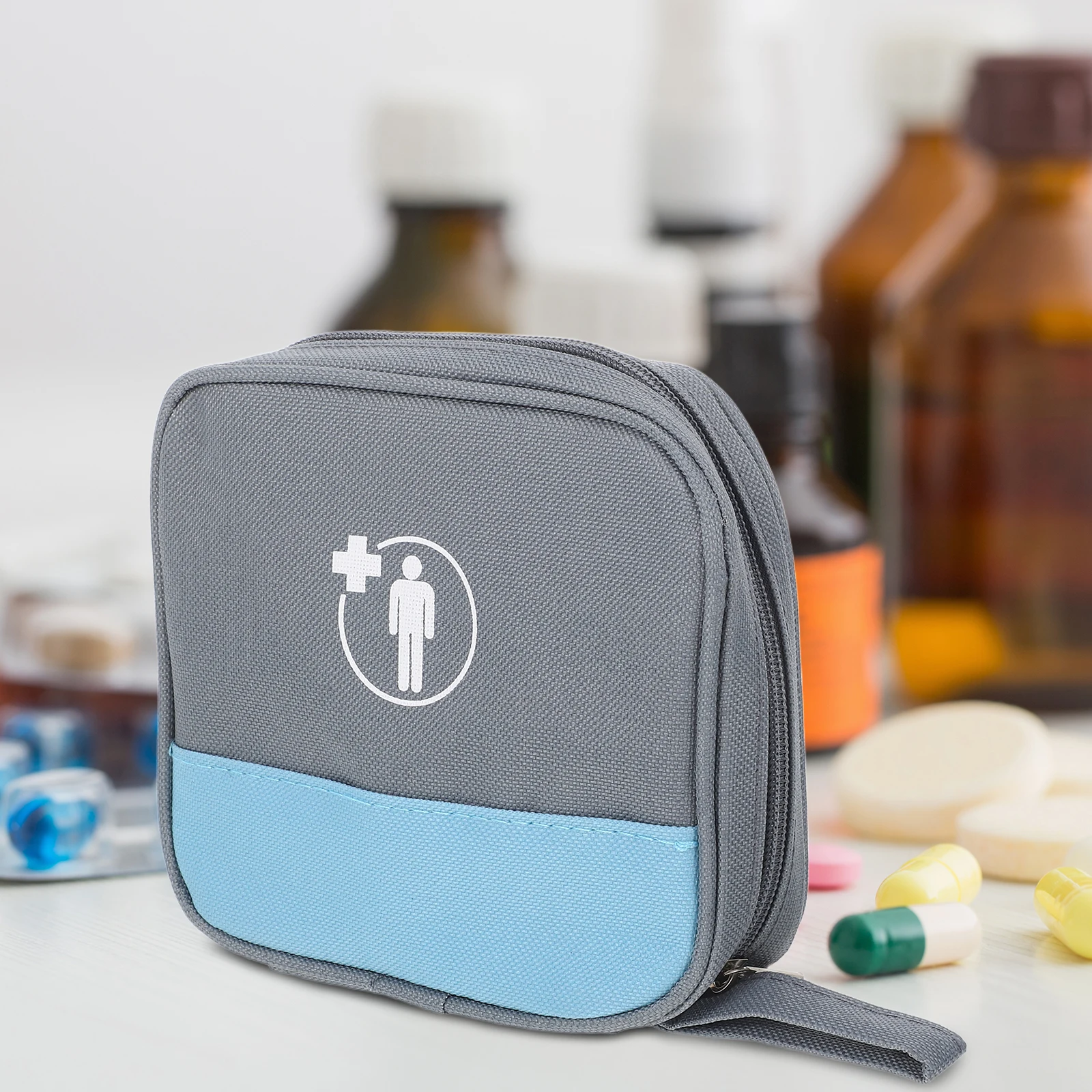 ชุดปฐมพยาบาลยา Travel Organizer ถุงยาสําหรับกระเป๋าครัวเรือนฉุกเฉินกระเป๋ากระเป๋าเก็บ