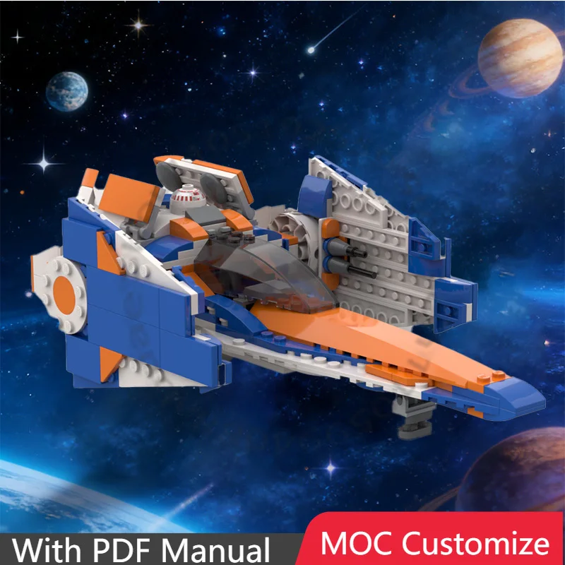 

Модульный конструктор «Звездный истребитель» на 280 деталей, классическая модель космического корабля, креативные блоки для самостоятельной сборки, подарок на день рождения для детей и коллекционеров