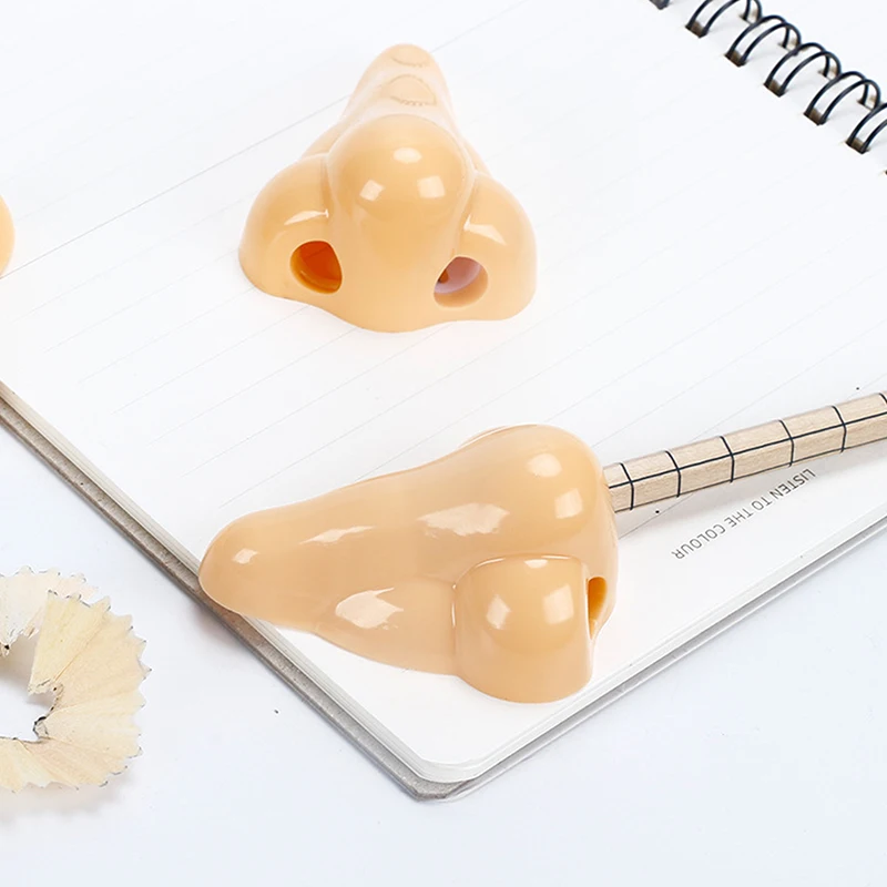 Creative Nose Pencil Sharpeners Funny Pencil Cutting Tools School Supplies Student Stationery Classroom Teacher Rewards Gift