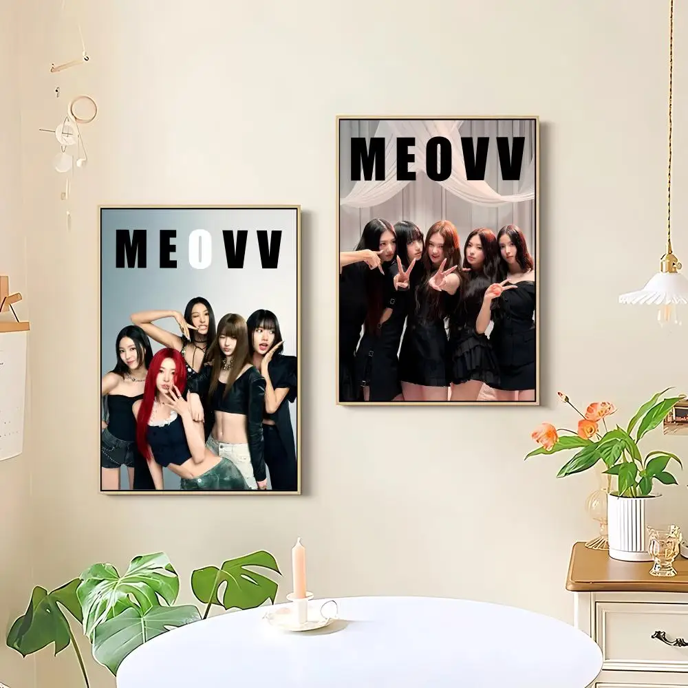 Hot Kpop Girl M-meovv Poster HD art sticky wall waterproof home living room bedroom bar aesthetic decoration - view 2