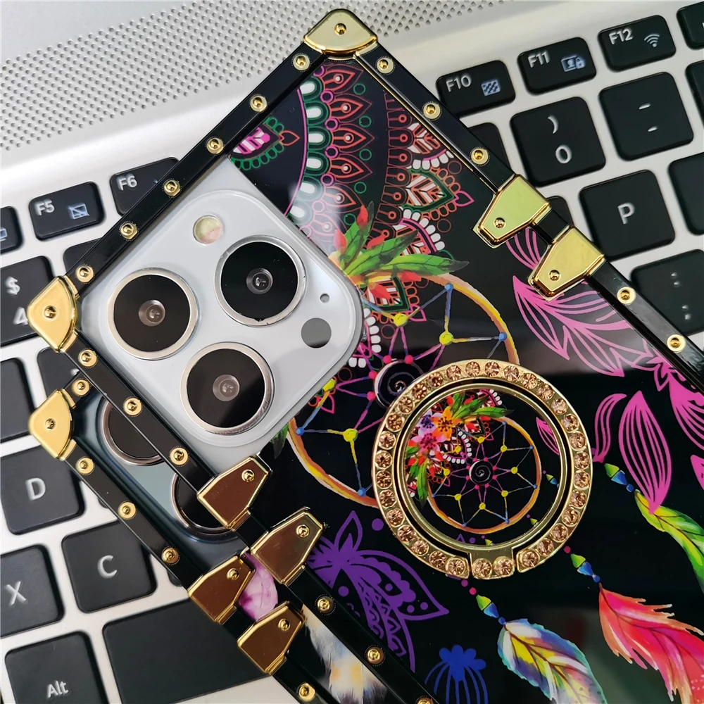 Moda glitter capa de telefone para google pixel 8 pro pixel 6 pro 6a colorido pena flor padrão caso para google pixel 7 pro 7a