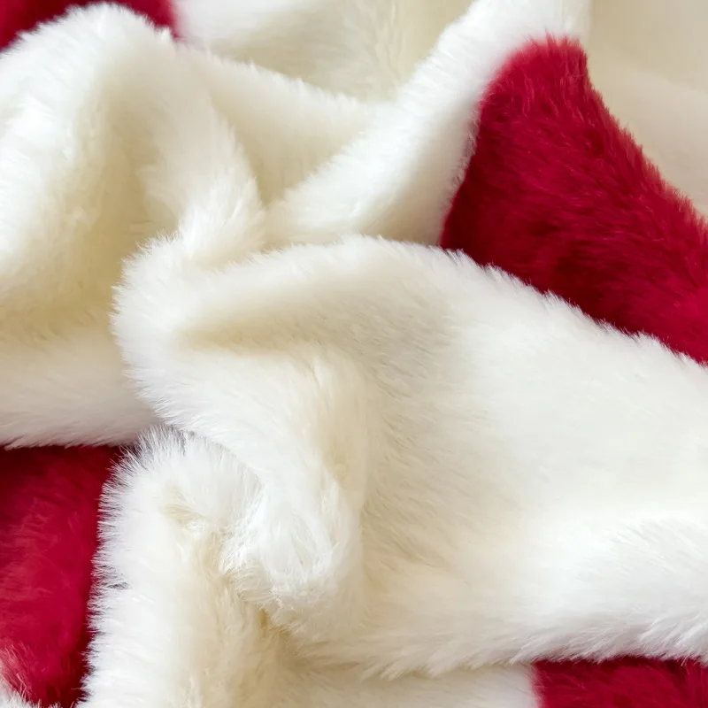 Rabbit plush Class A printed warm single bed hat winter plush thickened protective cover protective cover