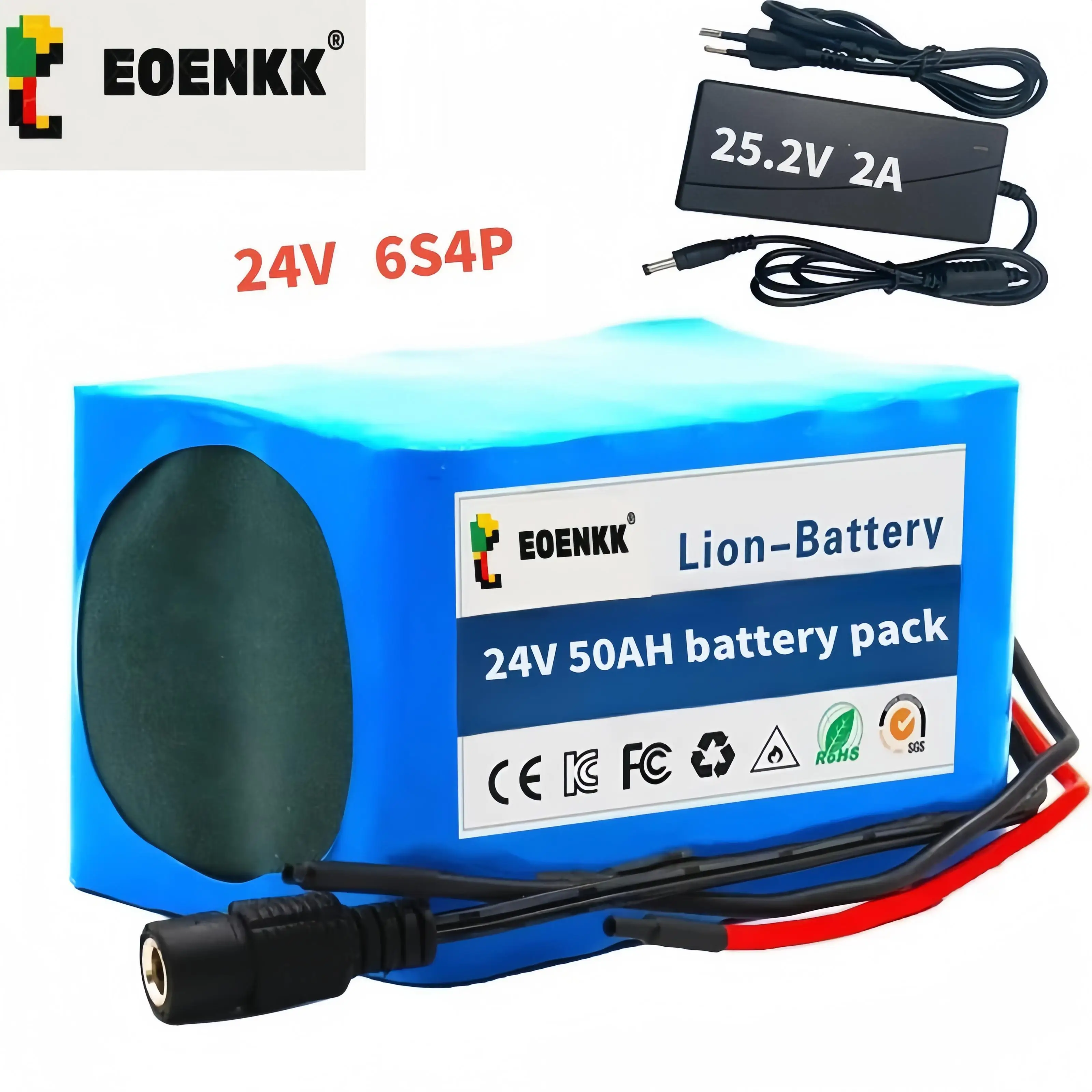 

Durable 6s4p 24V50Ah 18650Battery Lithium Battery 25.2v 50000mAh Moped high power battery 500W,BMS Li Ion Battery Pack e-bike