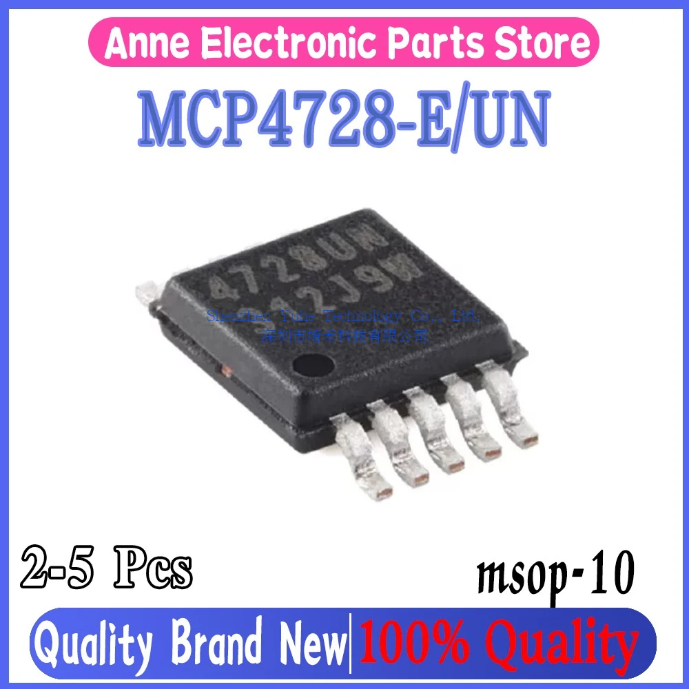 (2-5piece)100% New MCP4728-E/UN MCP4728-E MCP4728 MCP4728UN 4728UN msop-10