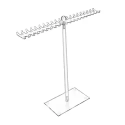 Necklace Organizer Modern Clear Necklace Hanging Hooks for Shows Stores Home