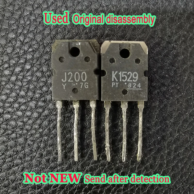 Used 5pair 2SK1529 2SJ200 (5pcs K1529 + 5pcs J200) TO-3P In Stock Original disassembly