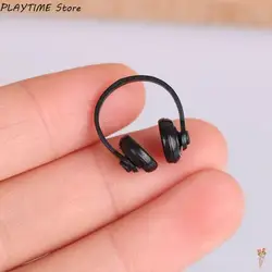 Dollhouse Props Dollhouse Headphone Model Plastic Classic Toys Miniature Headset Model 1/12 Scale Miniatures Wireless Earphone