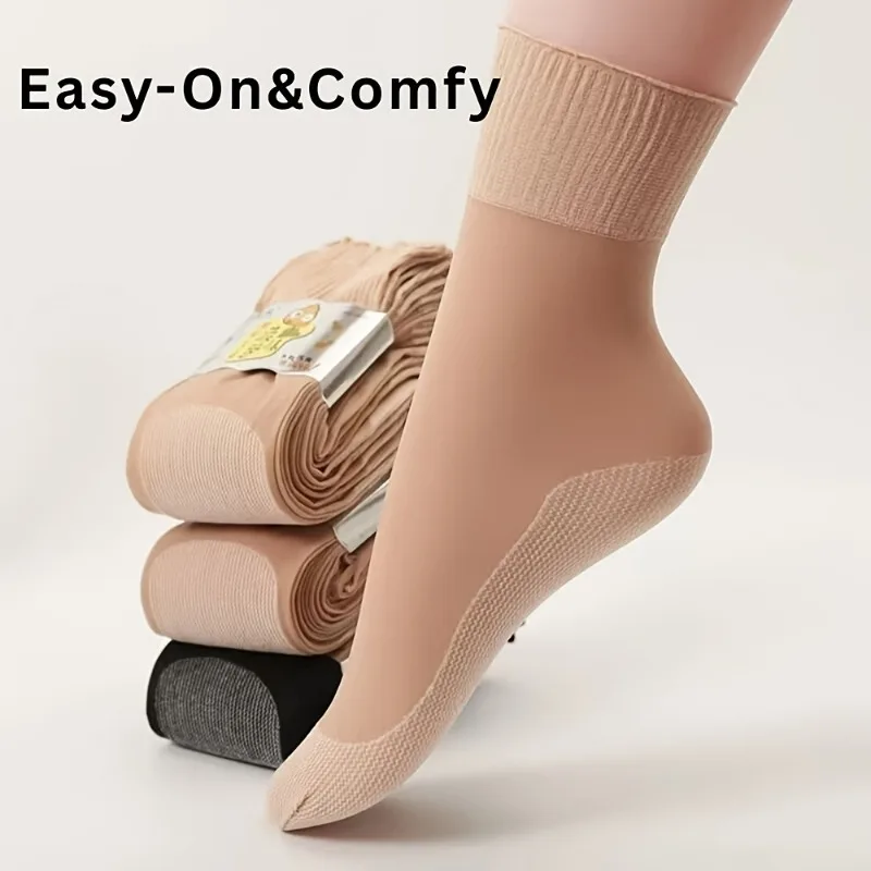 12 Pairs Non Binding Diabetes Crew Socks Comfortable Breathable Spring Summer Casual Socks Are Ideal Middle-Aged Elderly People image 3