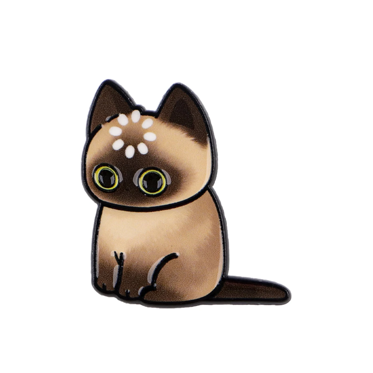 Ladend... Katzen-Emaille-Pin, niedliche Cartoon-Tier-Brosche, Anstecknadeln, Abzeichen für Rucksack, Kleidung, Accessoires, Modeschmuck, Geschenke