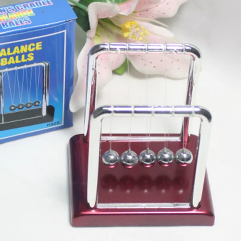 Newton Cradle Balance Steel Balls School Teaching Supplies Physics Science Pendulum Desk Toy Gifts Home Decoration