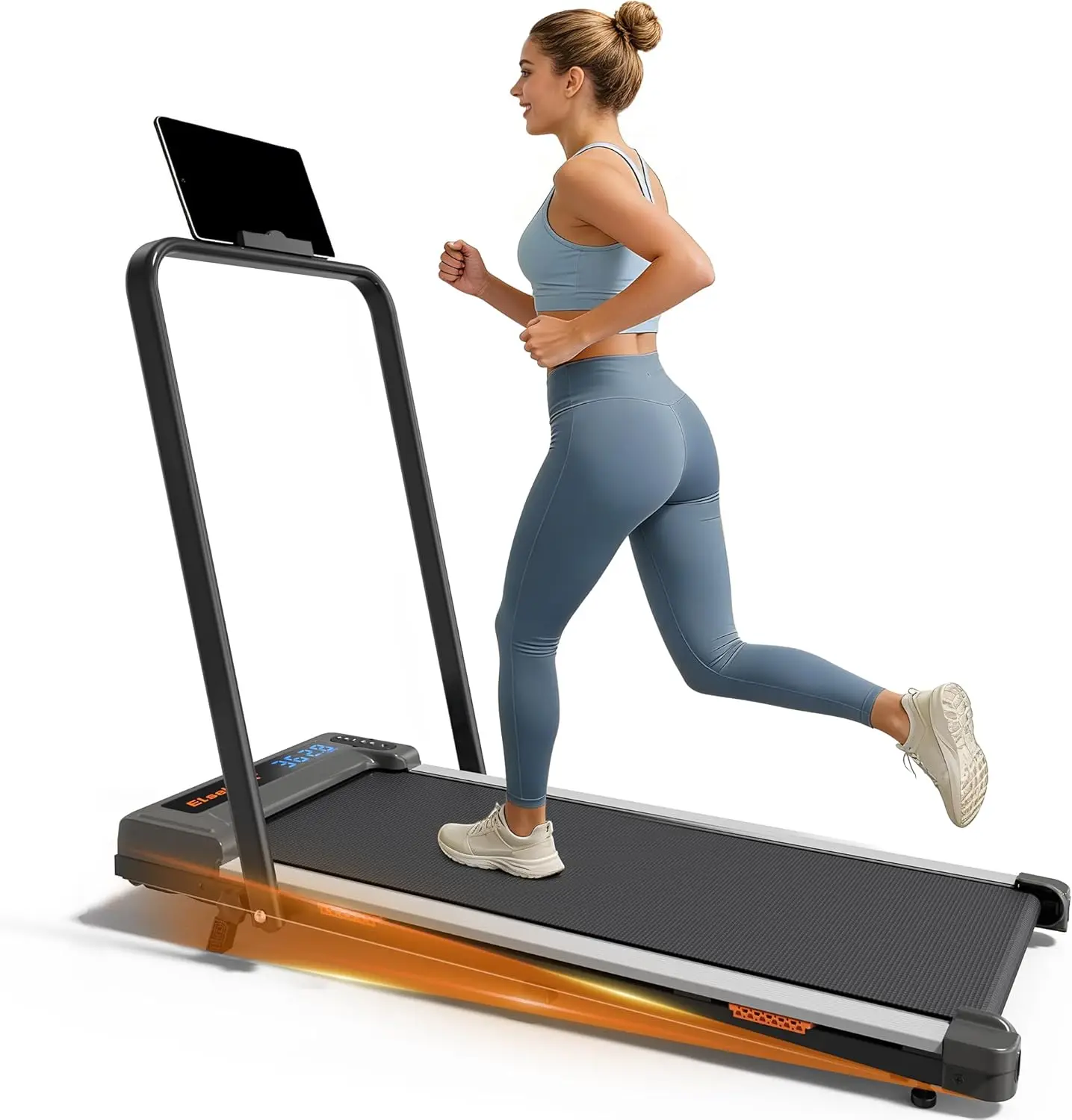 

Walking Pad with Incline and Handle Bar, 2.5 HP Quiet Walking Pad Treadmill with 265 LBS Capacity, Portable Under Desk Treadmill