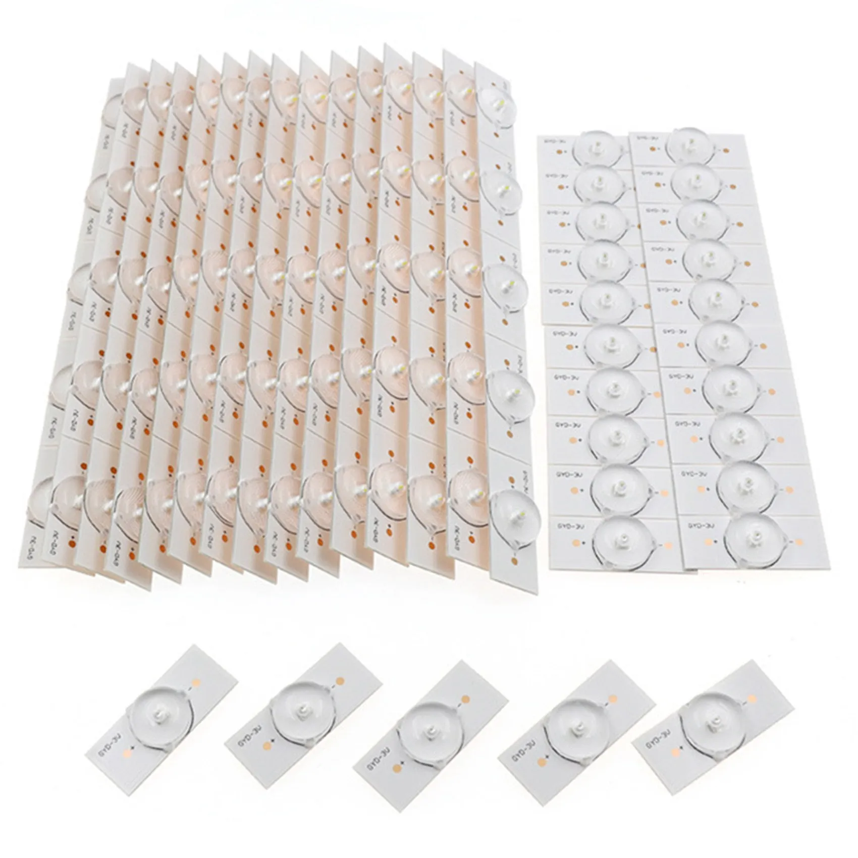 100PCS 3V SMD Lamp Bead Optical Lens with Filter for 32-65 Inch LED TV Repair 2M Cable LED Backlight Bar Accessories