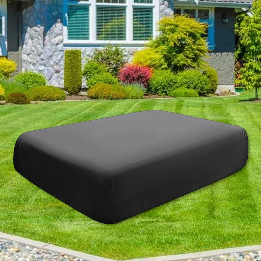 غطاء حمام السباحة الخارجي غطاء حمام سباحة قابل للنفخ 210D قماش أكسفورد طبقات مزدوجة مخيطة سهلة التركيب إزالة جهد