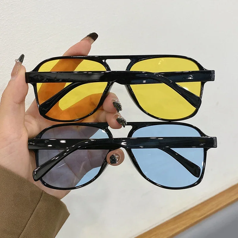 KAMMPT Vintage Pilot Sunglasses Man Woman 2022 Fashion Popular Ins Shades Luxury Brand Designer Male Female Driving Eyewear