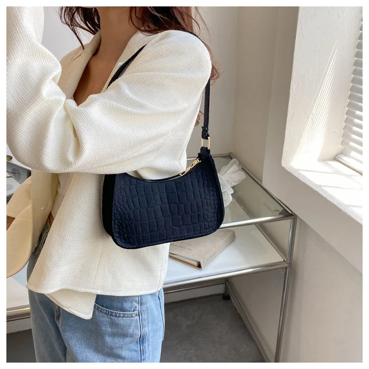 2023 New Pure Felt Woman\'s Tote Bag Retro Designer Exquisite Shoulder Bag Hot Shopper Purses Zipper Crossbody Bags For Women