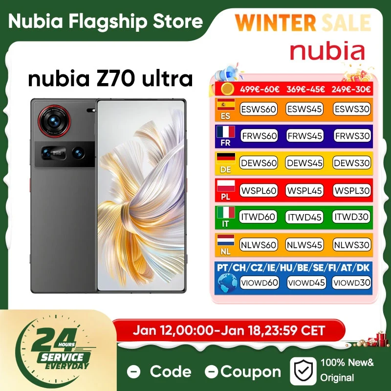 2024 nouveau Nubia Z70 Ultra Snapdragon 8 Elite 5g 6.85 ''144Hz écran Oled 80W charge rapide 64Mp caméra Nfc Version mondiale Smartphone Google Play 2024 nouveau Nubia Z70 Ultra Snapdragon 8 Elite 5g 6.85 ''144Hz écran Oled 80W charge rapide 64Mp caméra Nfc Version mondiale Smartphone Google Play